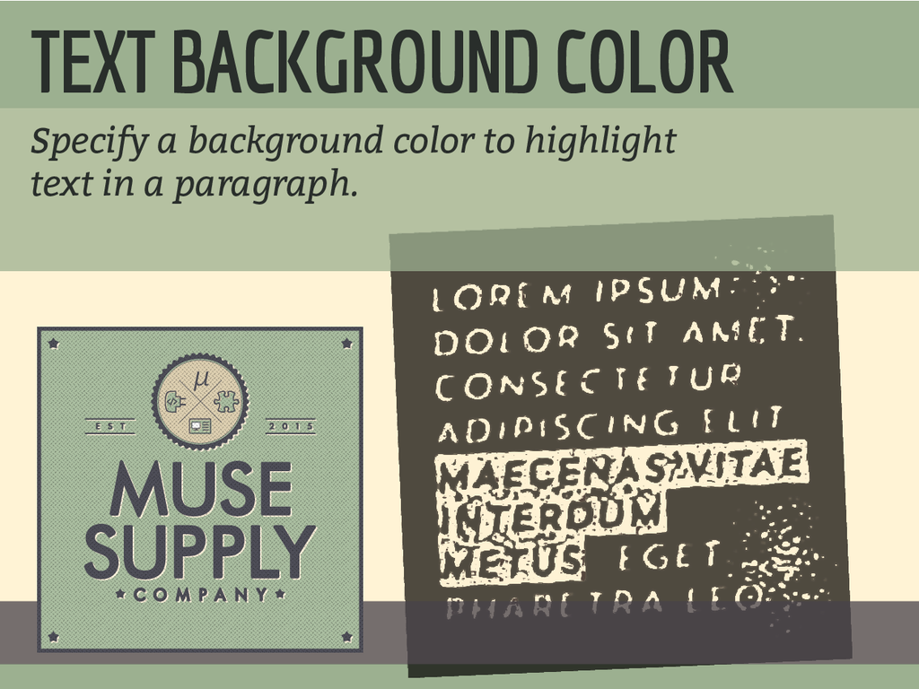 Adobe Muse Text Background Color